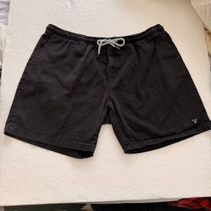 Molokai Surf Co XXL Men's Shorts 2XL Black Drawstring Surfing Unlined Cotton